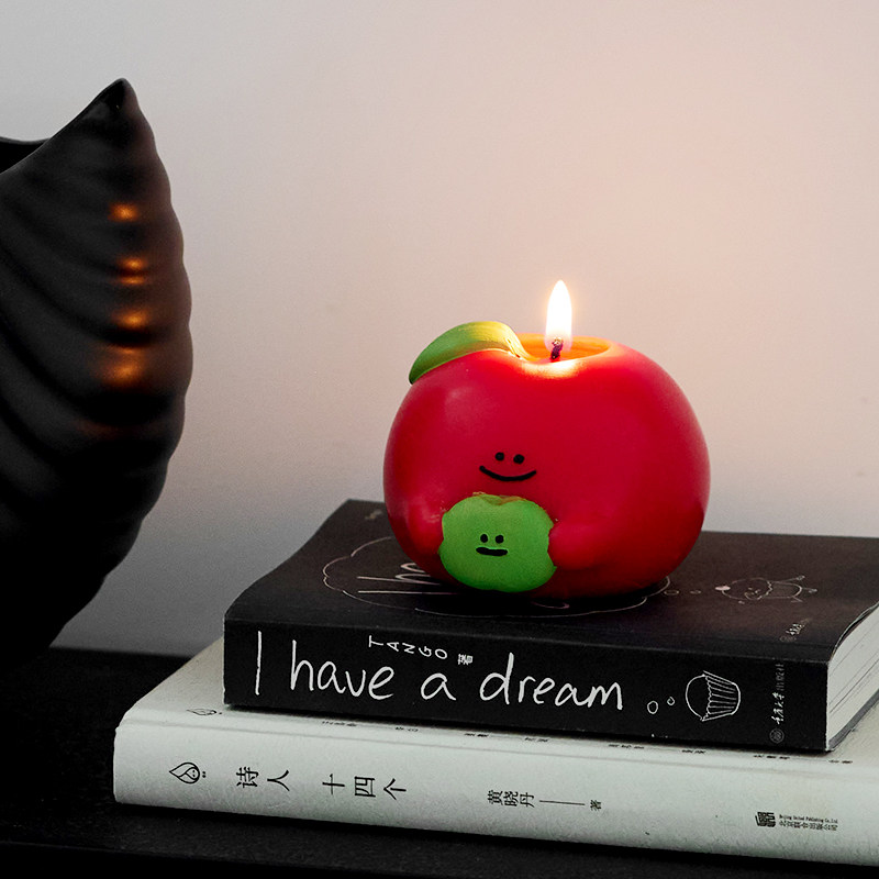 赤雅韵坊原创苹果蜡烛室内香氛装饰苹苹安安香氛小众圣诞节伴手礼,洗护清洁剂/卫生巾/纸/香薰,香薰蜡烛,淘宝优惠券,粉丝福利购,淘宝优惠卷