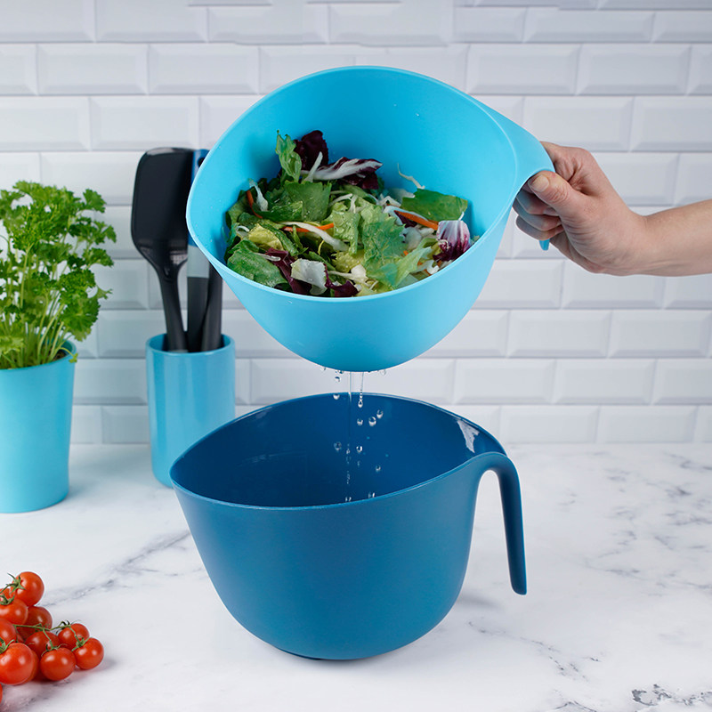 法克曼TASTY創意廚具雙層洗菜洗水果神器瀝水籃水果濾水藍瀝水筐在類目 餐飲具, 餐具, 果盆/果盤/果籃中 - 來自Buy2taobao.com提供專業的淘寶代購服務