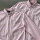 粉色牛津纺竖纹小刺绣通勤商务休闲衬衫 美系经典 纯棉修身 瘦高个