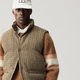 纽约高端A1D英格兰羊毛细格高蓬90鹅绒马甲羽绒男女背心秋冬
