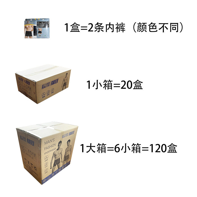 男士内裤2条装盒装系列流