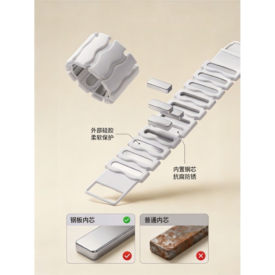 硅胶负重手环隐形健身重