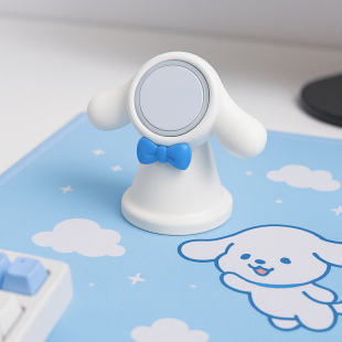 创意magsafe磁吸无线充手机支架大耳狗桌面充电底座适用于iPhone