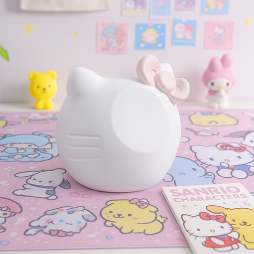 创意动漫磁吸手机支架无线充电座桌面底座架kitty猫手办摆件礼物
