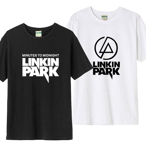 摇滚乐队重金属嘻哈LINKIN PARK林肯公园周边短袖T恤男衣服体恤夏