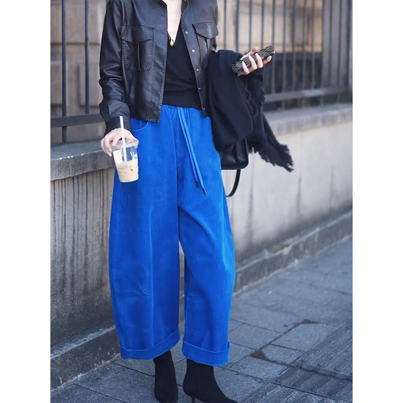 设计感小众宽松显瘦休闲九分裤女