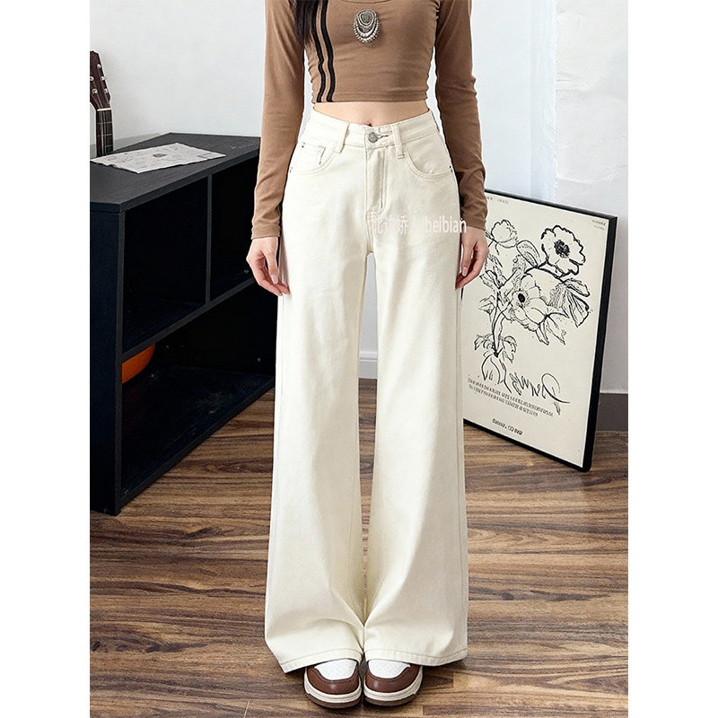 大码加绒加厚阔腿牛仔裤女2026春季新款高腰显瘦宽松垂坠感拖地裤,女装/女士精品,大码裤装,淘宝优惠券,粉丝福利购,淘宝优惠卷