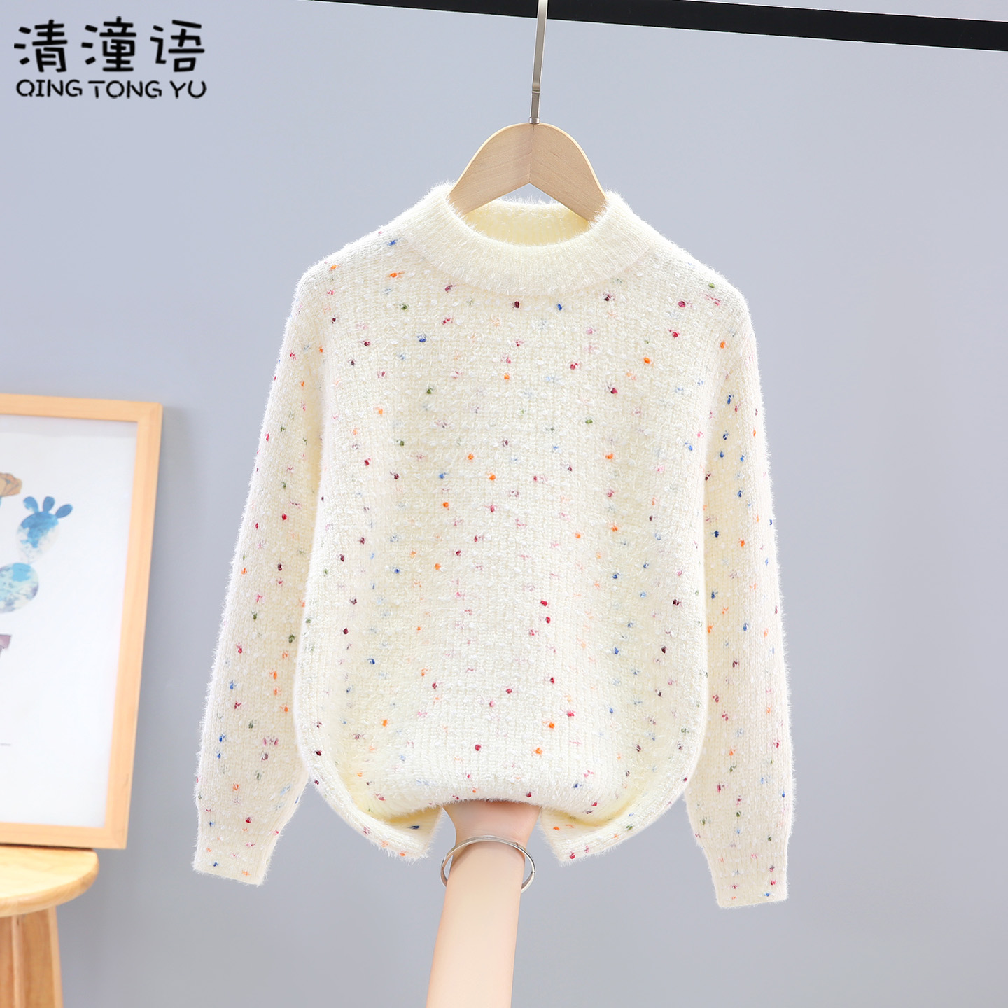 女童毛衣秋冬款2025新款