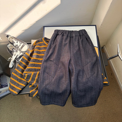 男童直筒宽松潮酷帅休闲牛仔裤