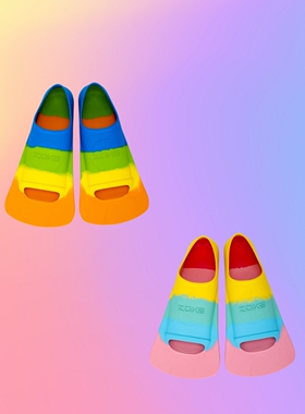 游泳脚蹼专业训练儿童成人通用学游泳蛙鞋浮潜训练脚蹼