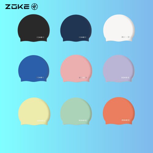 洲克zoke硅胶泳帽加大头围防水护发护耳不勒头男女通用防滑游泳帽