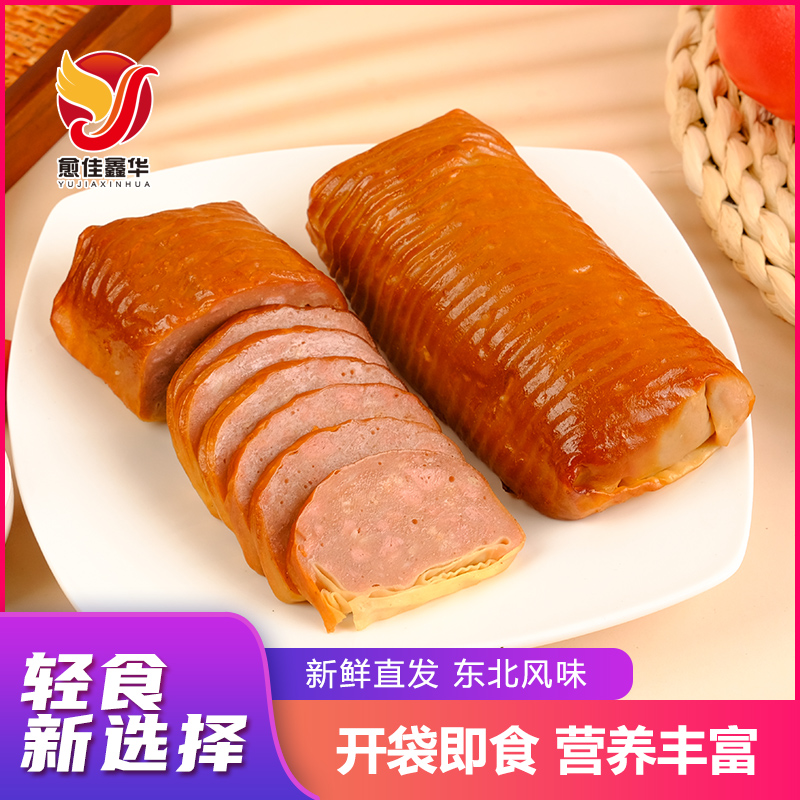 金丝肉卷即食东北特产美食五香豆腐皮肉卷鸡肉卷速食食品真空熟食