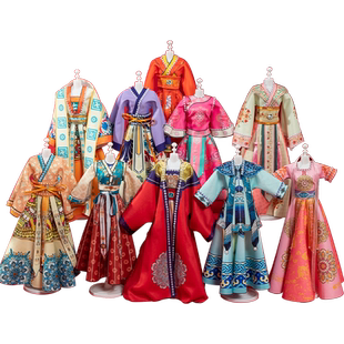 女孩生日礼物服装设计手工diy儿童汉服玩具7换装娃娃8六岁10国风9