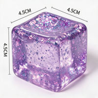Maltose snowflake ice cube Squeeze Fun Stress-relieving toy, transparent ice cube, high appearance level, stress-relieving wonder, squeeze release cross thumbnail 8