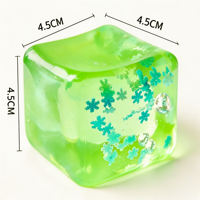 Maltose snowflake ice cube Squeeze Fun Stress-relieving toy, transparent ice cube, high appearance level, stress-relieving wonder, squeeze release cross thumbnail 4