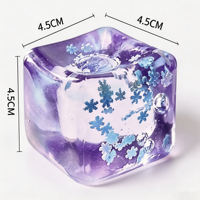 Maltose snowflake ice cube Squeeze Fun Stress-relieving toy, transparent ice cube, high appearance level, stress-relieving wonder, squeeze release cross thumbnail 2