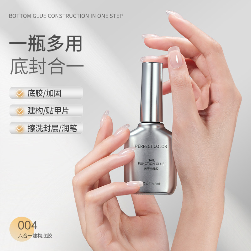 6-Function Gel Nail Set with Matte and Tempered Top Coats - Product image 4