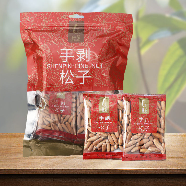 6月新货神品手剥巴西松子连袋500克净重480克干果坚果炒货小零食