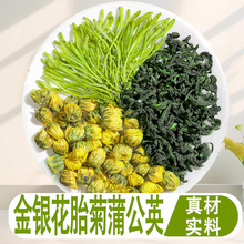 金银花蒲公英菊花茶去火清热解毒正品官方旗舰店胎菊儿童泡茶专用