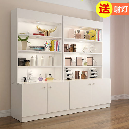 简约现代美容院产品货架展示柜