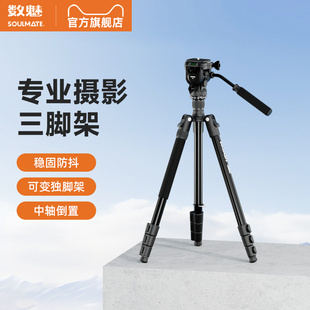 启程系列 相机三脚架直播手机落地式 铝合金扳扣三脚架 佳能索尼富士尼康专业拍照三角架通用 K264A 数魅