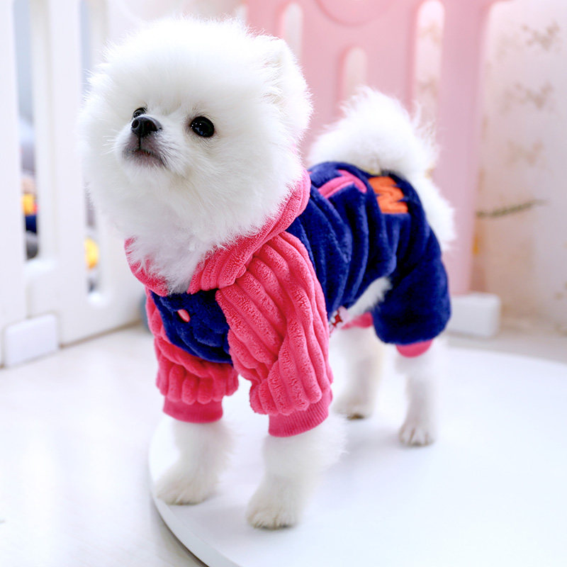 小狗雪纳瑞博美狗狗衣服秋冬款2022新款冬季四脚冬装宠物小型犬