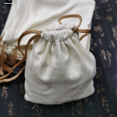 麂皮文玩手套鹿皮盘珠袋盘玩袋文玩袋子星月菩提紫檀核桃上包浆