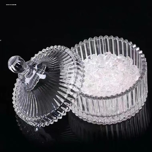 白水晶碎石消磁石净化碗盒子白水晶原石摆件造景石供曼扎宝石