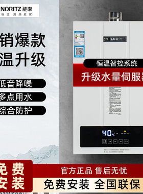能率F4/E3燃气热水器13/16升家用强排式恒温防冻天然气热水器