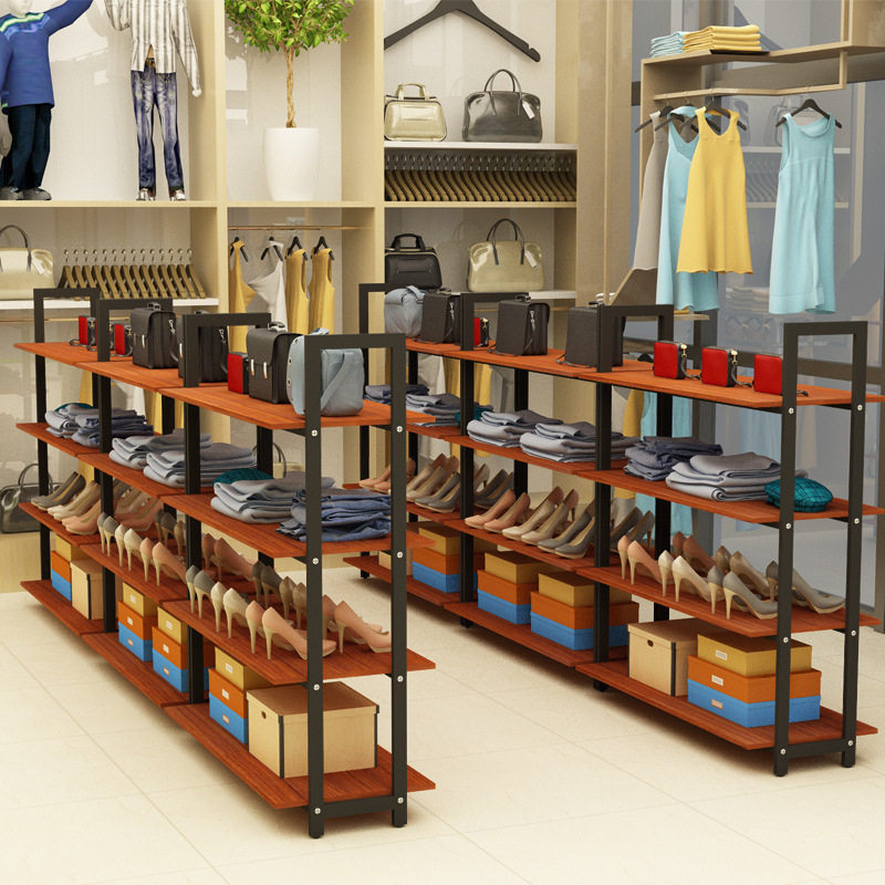 鞋店鞋架品质货架展示架创意中间陈列架落地组合饰品置物架中岛柜