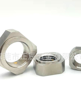 304不锈钢四角型BNRS3/M4/M5/M6/M8--M50  防松动轴承螺帽 细牙