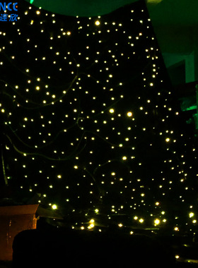 舞台led星光幕布婚庆宴会厅直播间KTV餐厅星空吊顶星空背景布