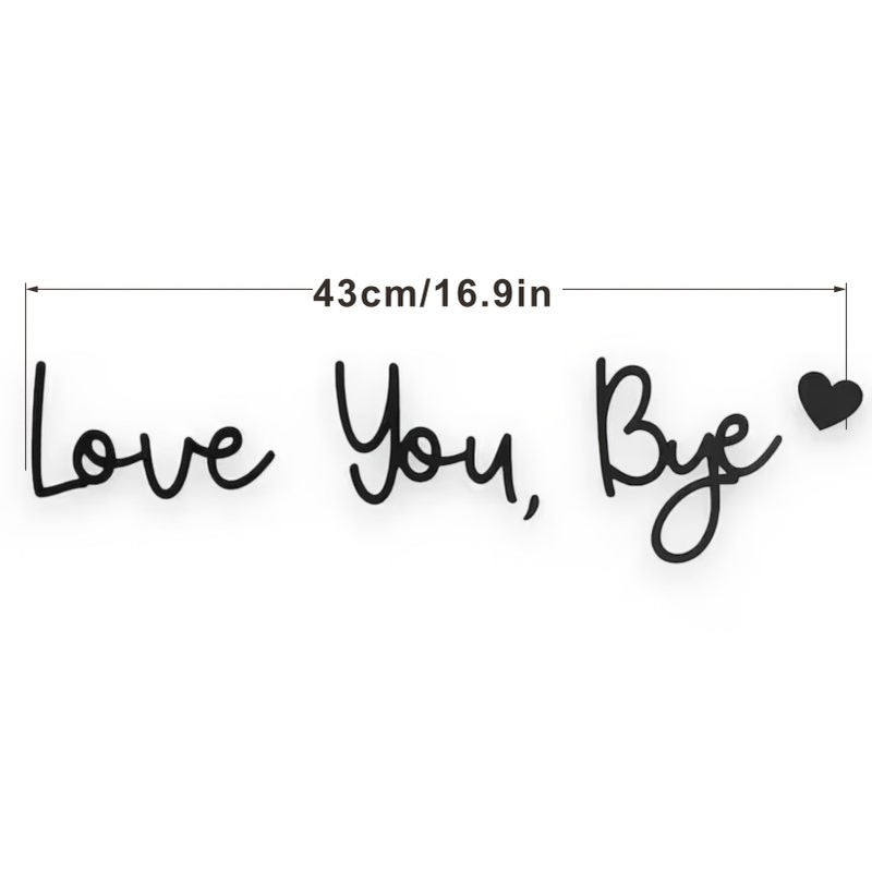 再见，爱你木质文字标牌走廊家居门墙面装饰，木制装饰品,电子元器件市场,电线扎带/束线带,淘宝优惠券,粉丝福利购,淘宝优惠卷