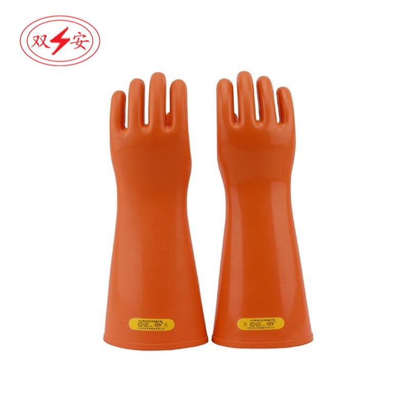 双安25KV绝缘手套天然橡胶 6副/箱 电工手套CX251均码绝缘手套