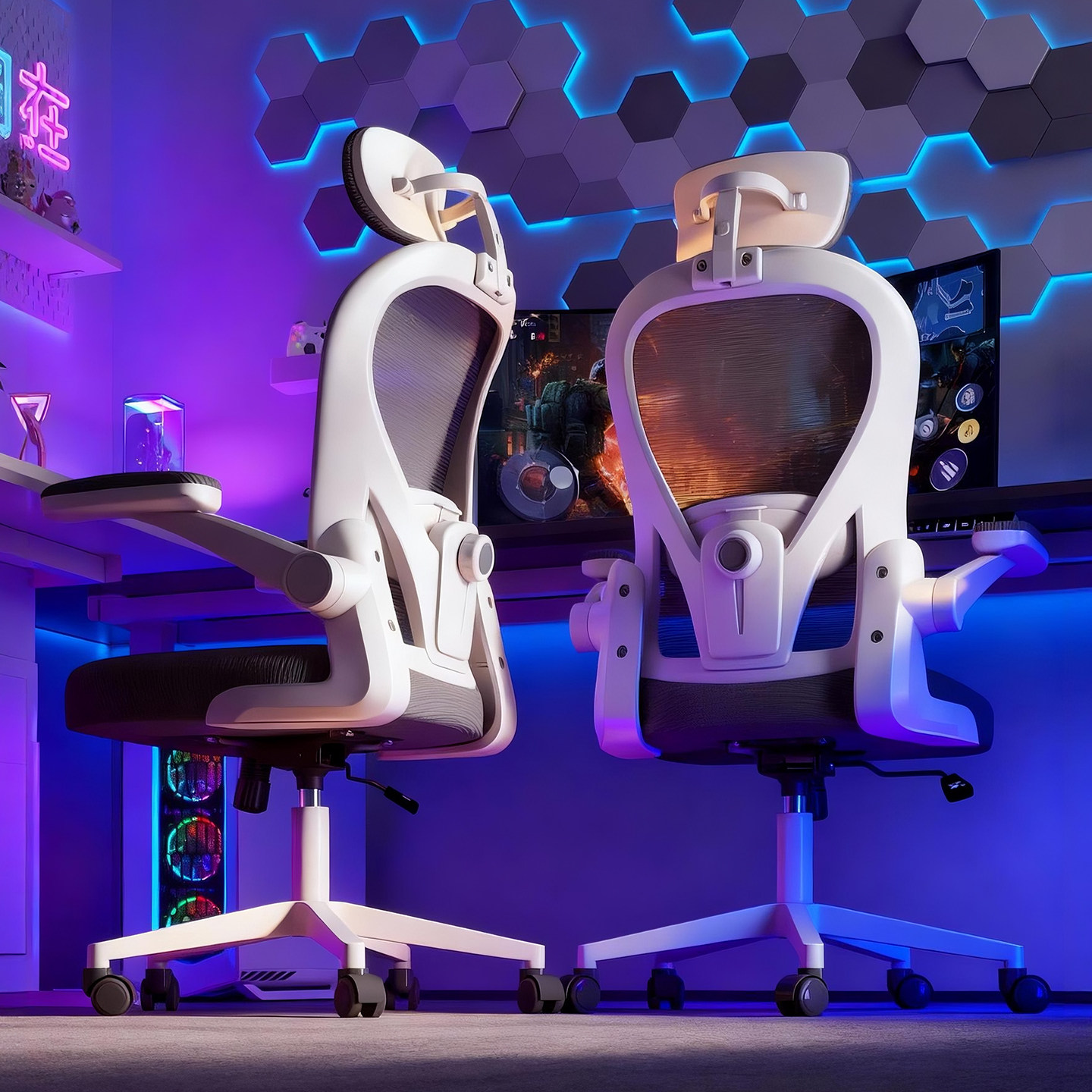 人体工学椅子舒适久坐家用学生学习办公椅书房旋转护腰耐用电脑椅