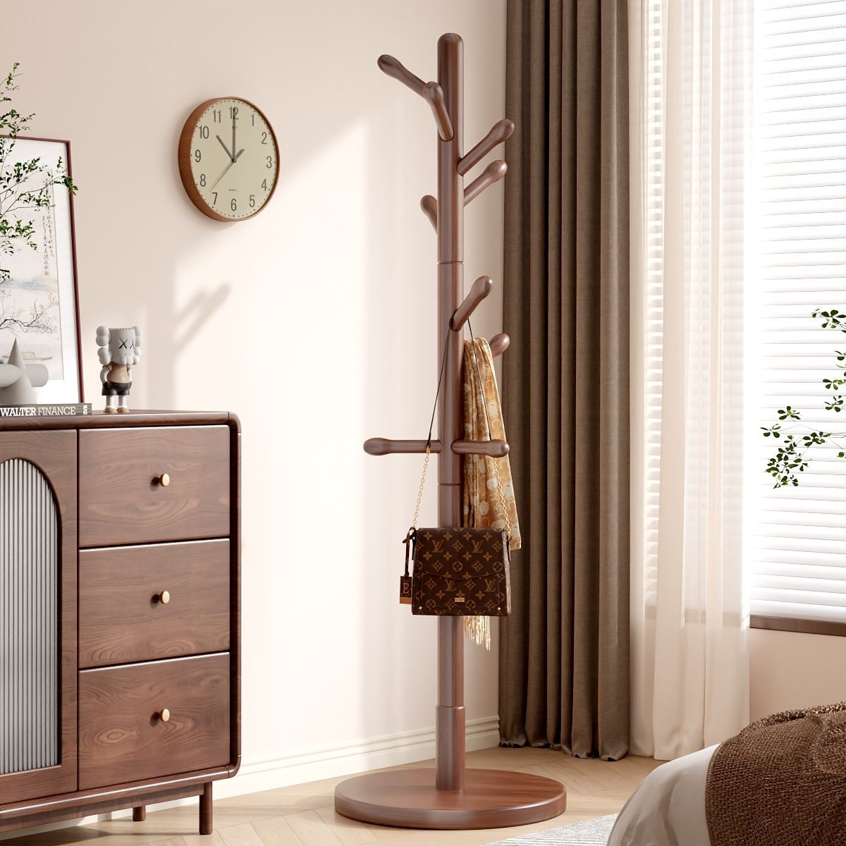 实木衣架落地衣帽架挂衣架