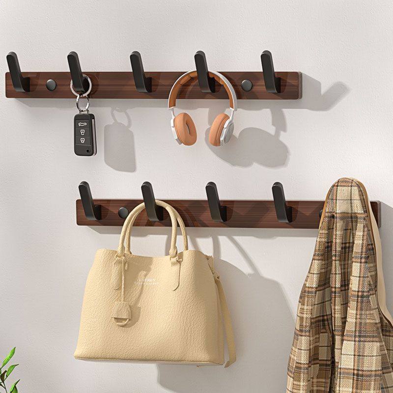 【箱装发货】实木免打孔挂衣架