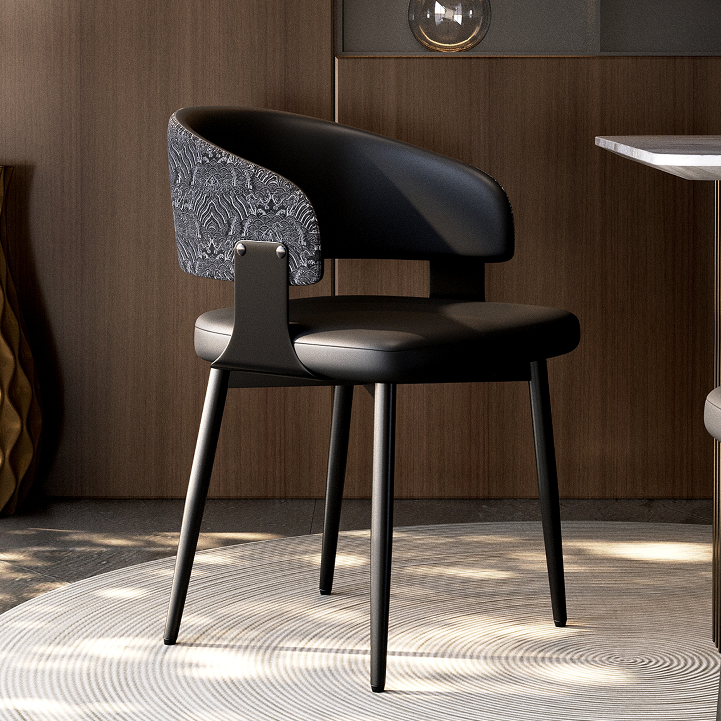 中古风餐椅家用加厚软包结实舒适靠背椅新款轻奢高级意式餐厅椅子,住宅家具,餐椅,淘宝优惠券,粉丝福利购,淘宝优惠卷