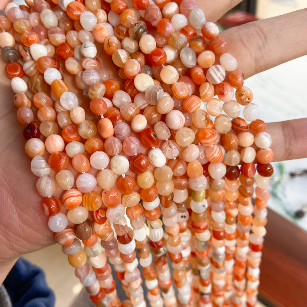 天然波斯湾玛瑙随形石5