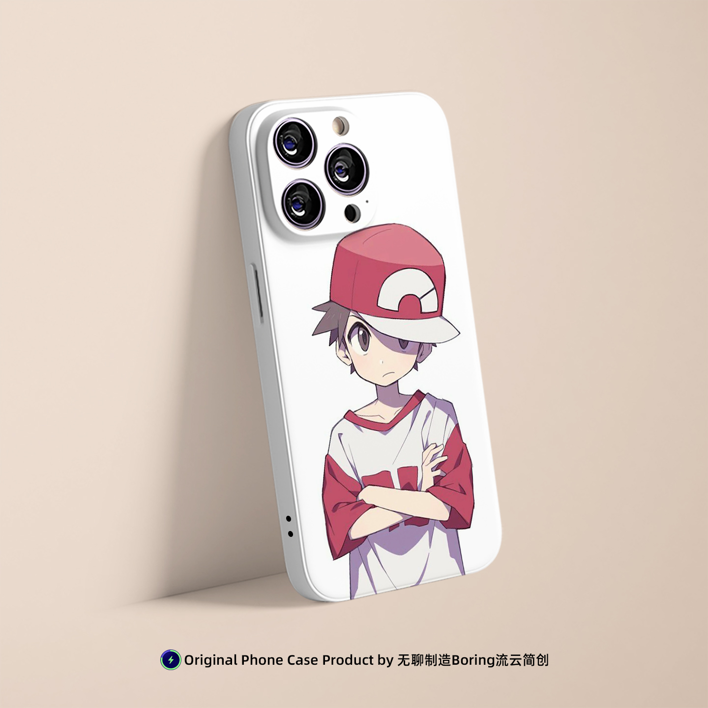 宝可梦少年赤红卡通手机壳适用苹果17小米15/14菲林VIVO华为OPPO艺术MagSafe磁吸硬iPhone16ProMax动漫二次元