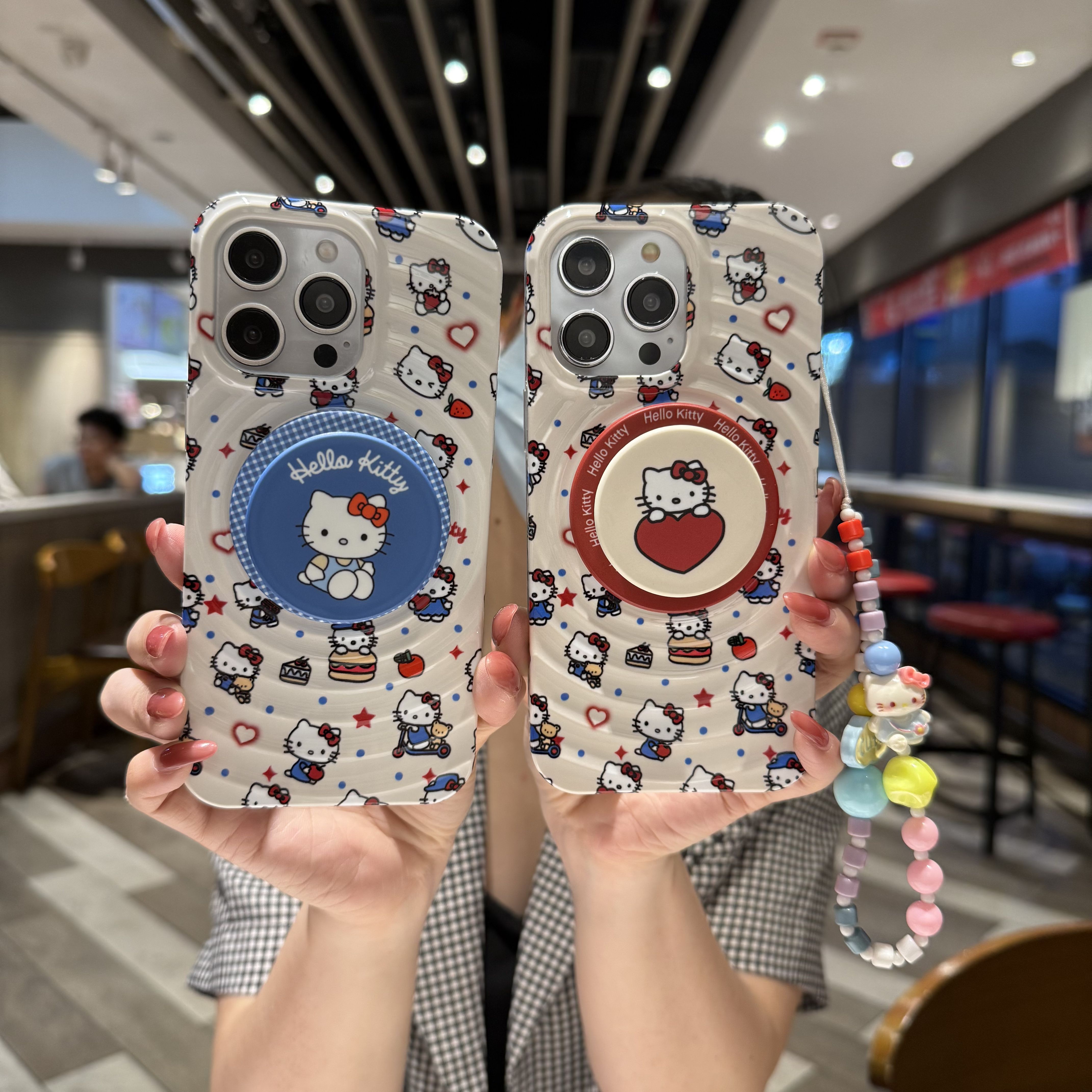 HelloKitty凯蒂猫爱心磁吸支架壳