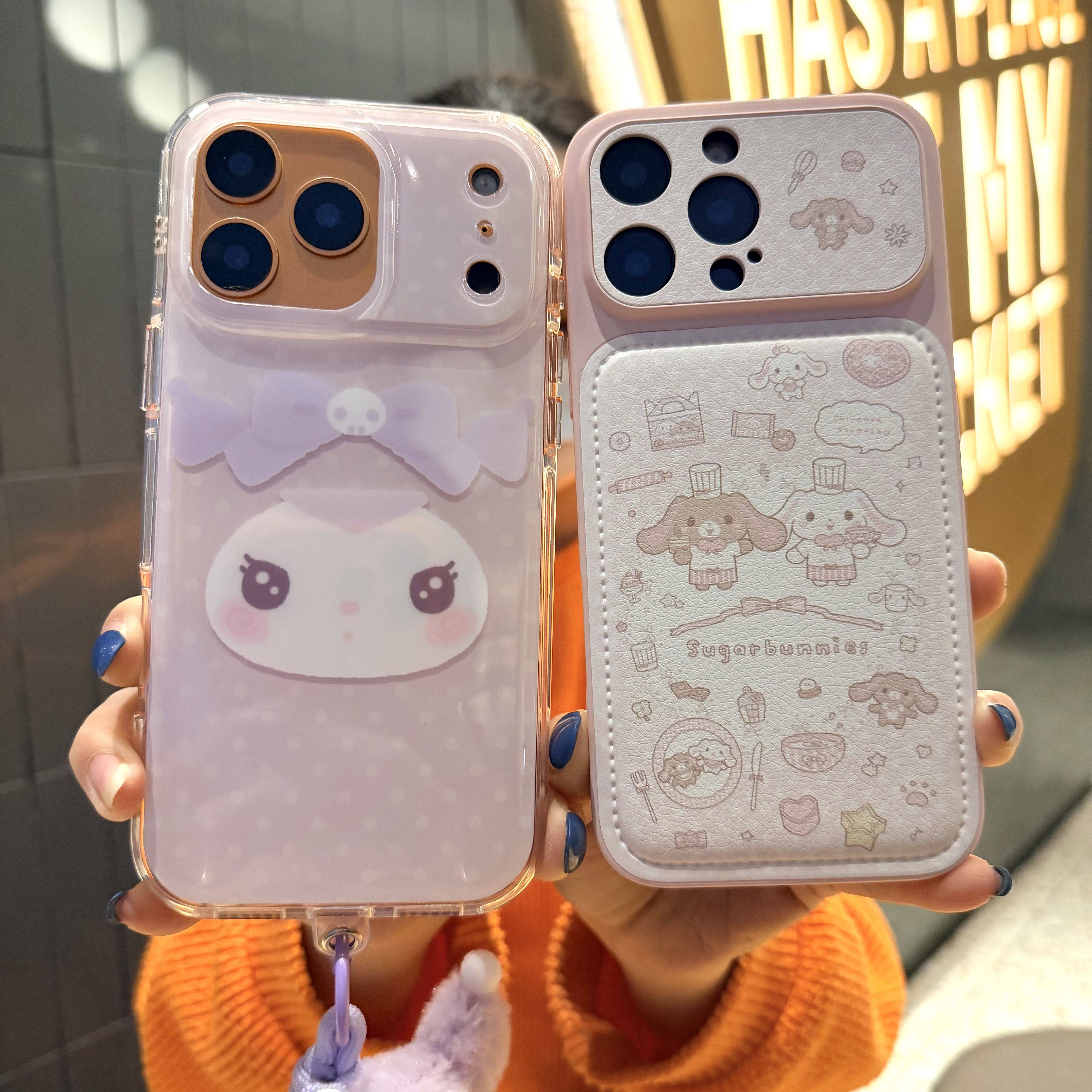 三丽鸥紫色库洛米卡通公仔适用iPhone17ProMax手机壳苹果16pro软胶保护套带挂绳玉桂狗14/15PM软壳17网红时尚