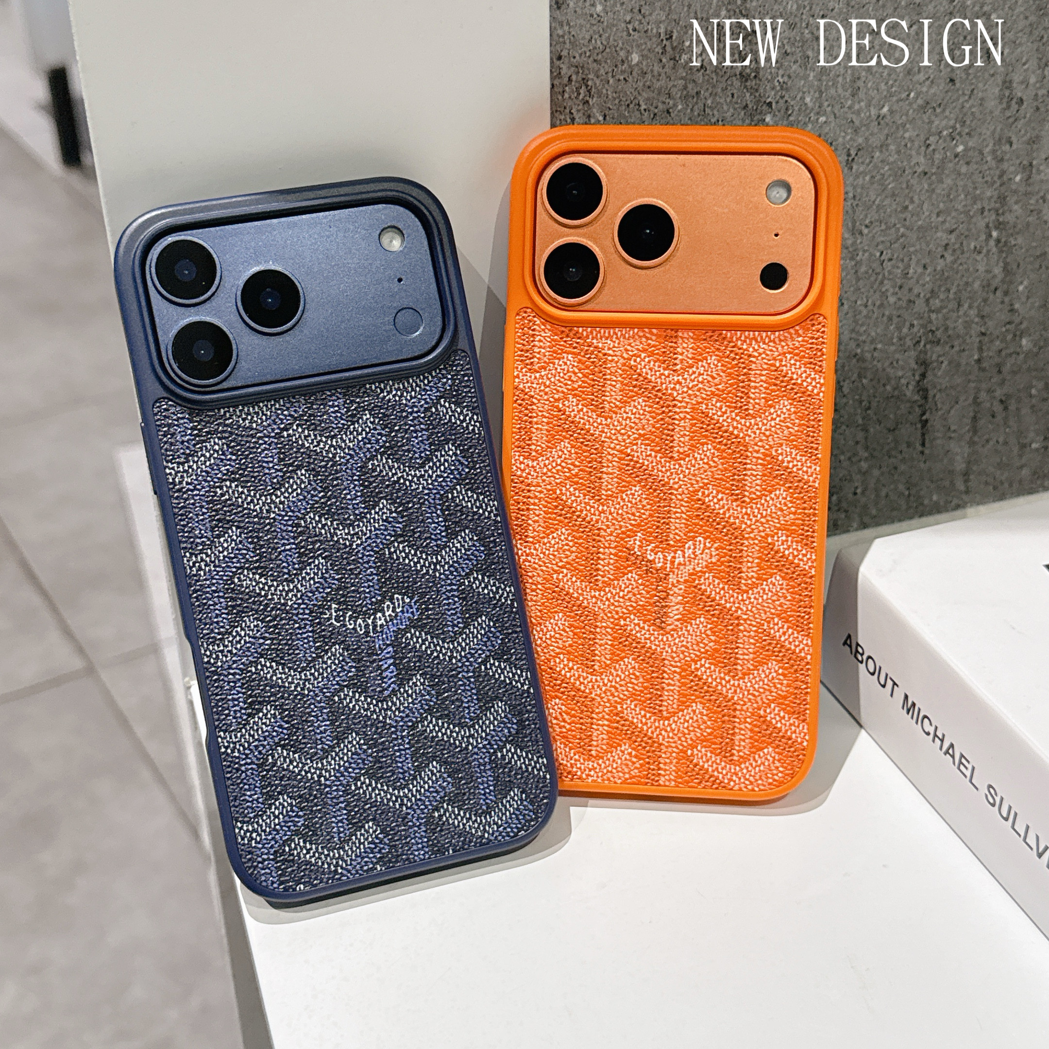 潮牌Goyard戈雅条纹适用iPhone17ProMax手机壳苹果16pro全包保护套15PM防摔外壳皮革磨砂14/13软壳狗牙网红17