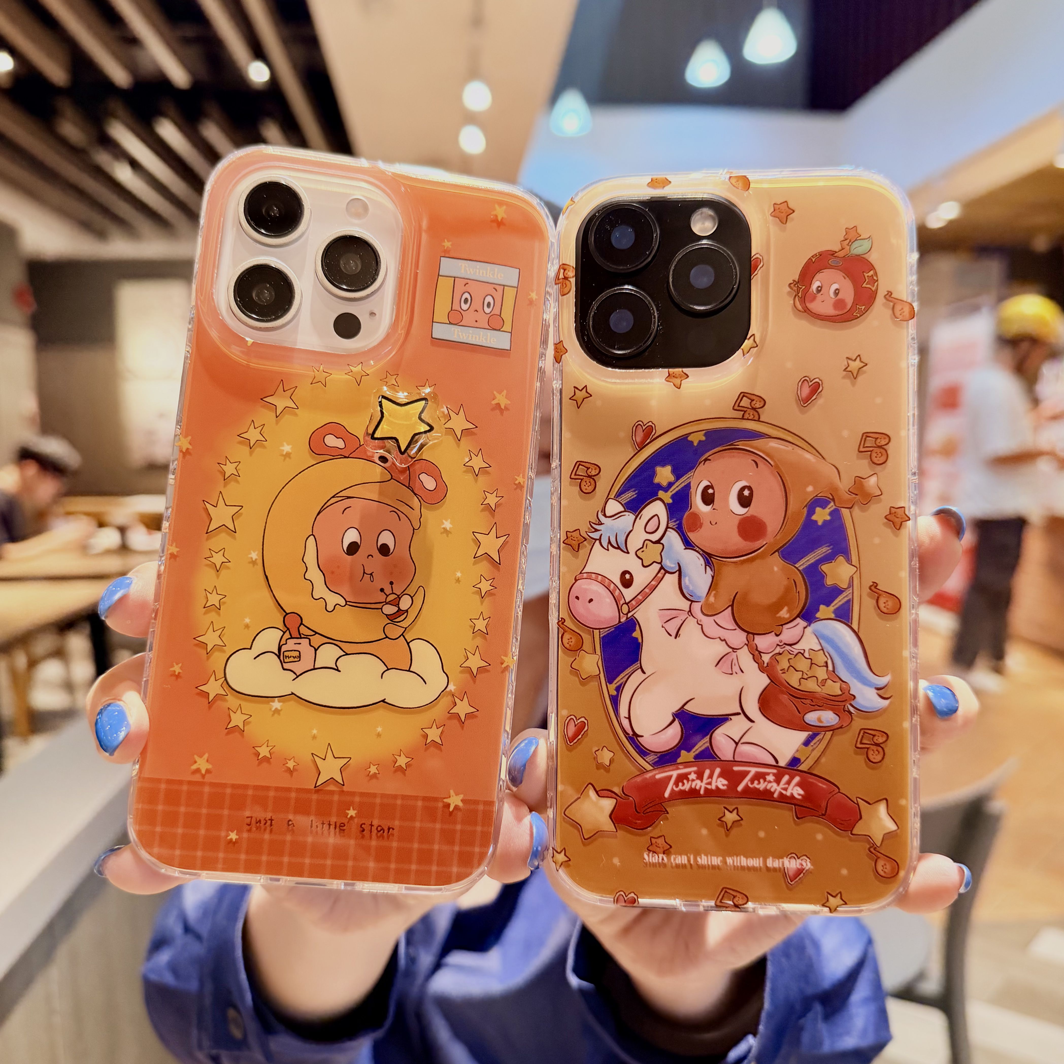 可爱骑小白马星星人苹果17手机壳