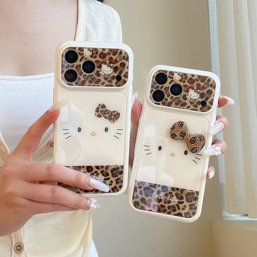 凯蒂猫豹纹iPhone17ProMax手机壳