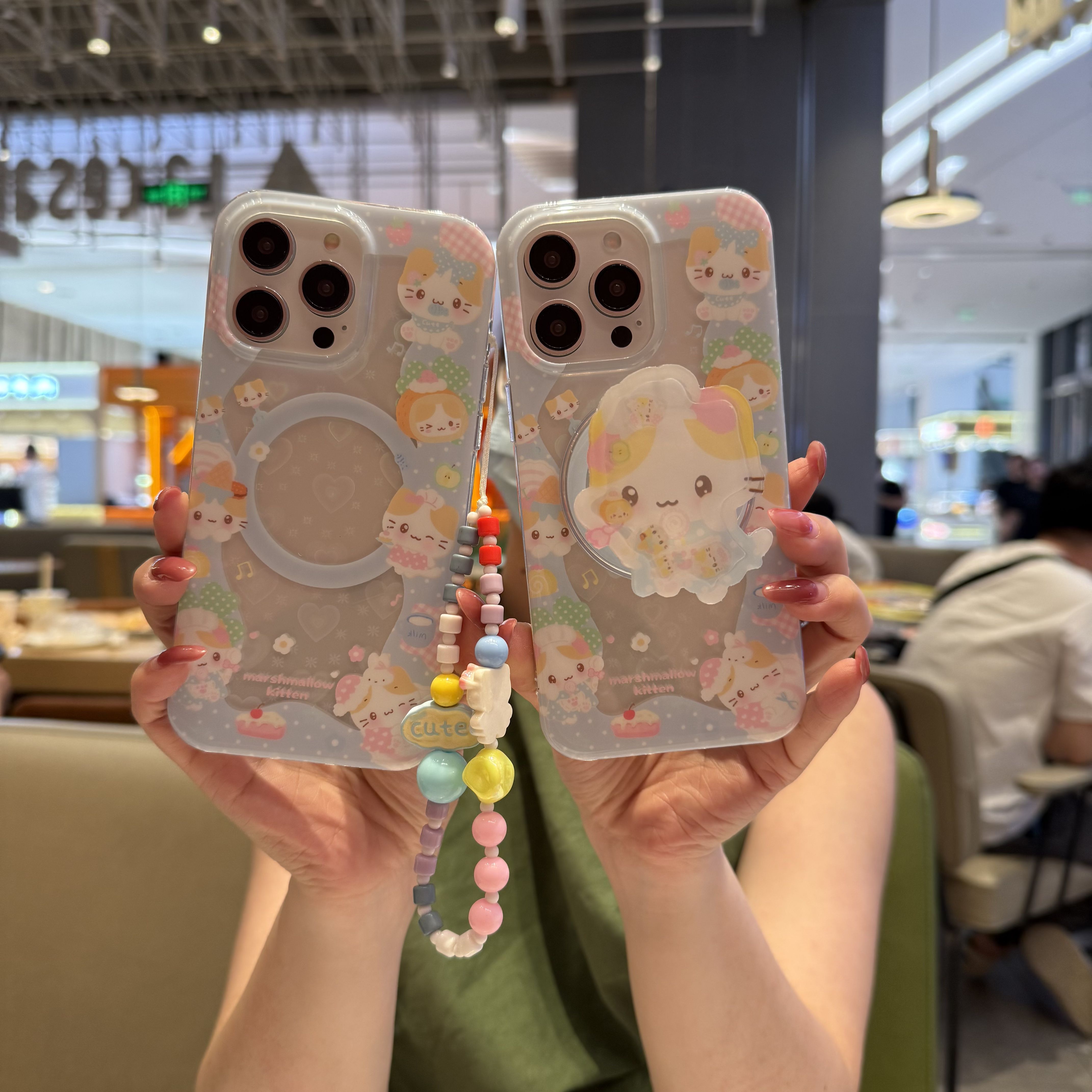 凯蒂猫美乐蒂无线磁吸苹果手机壳