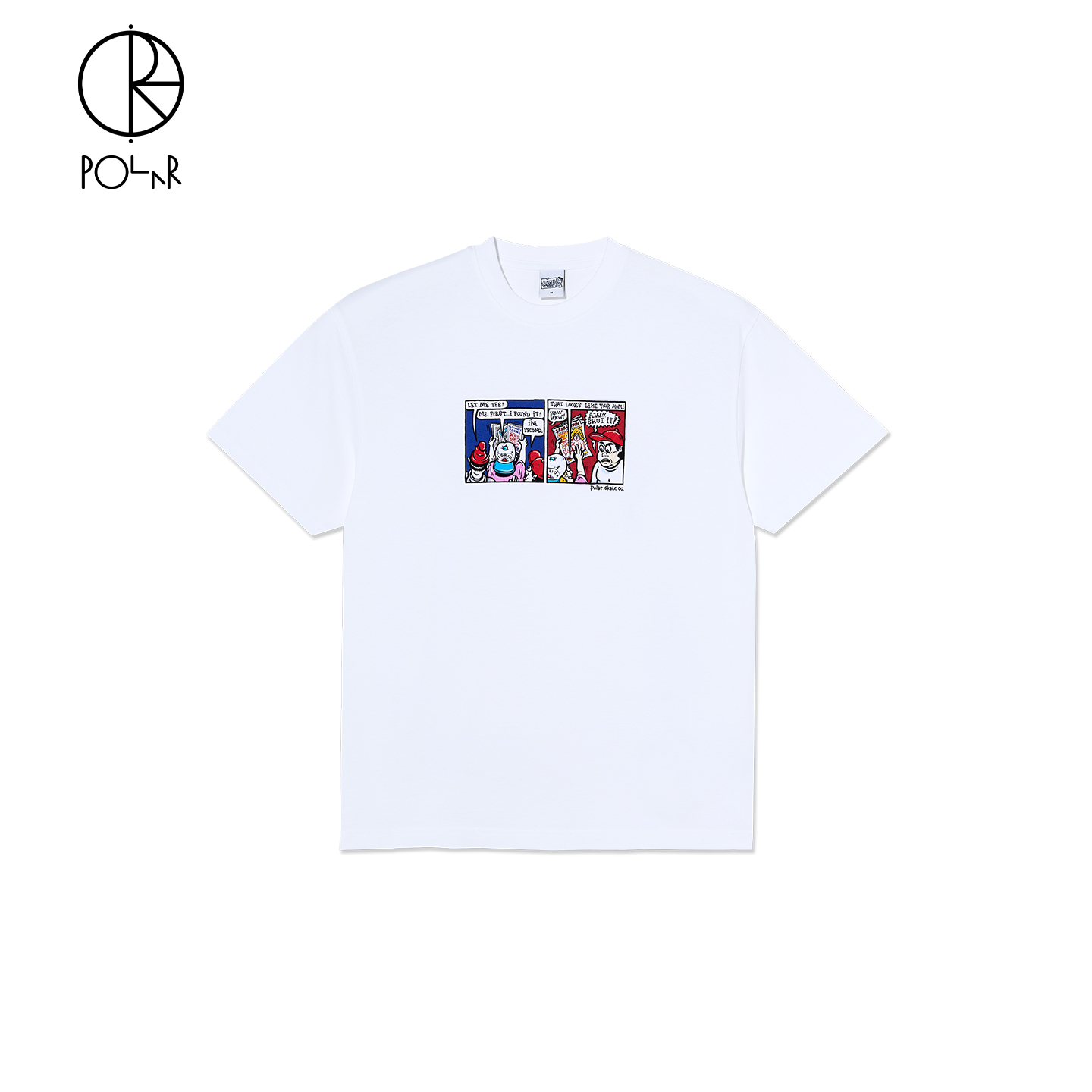 PolarSkateCo漫画印花短袖T恤