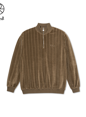 Polar Skate Co Velour Zip Sweatshirt 半拉链复古丝绒夹克外套