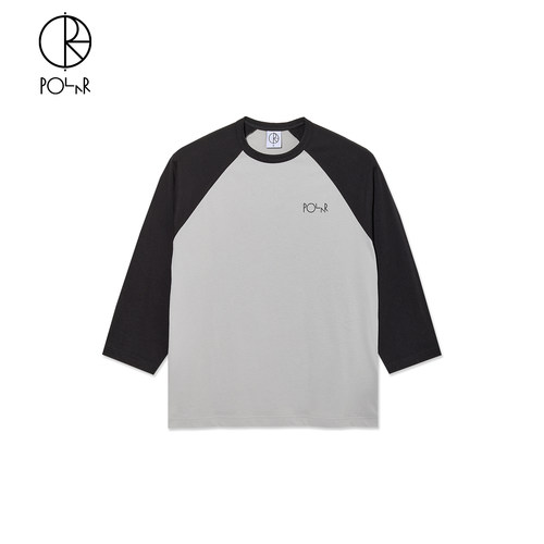 PolarSkateCo拼接七分袖T恤潮