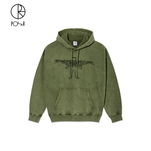 PolarSkateCo复古男女连帽衫